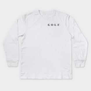 Golf Balls (small image) Kids Long Sleeve T-Shirt